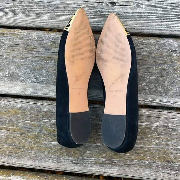 Brian Atwood Flats Pointy Toe 6.5 - Picture 7 of 9